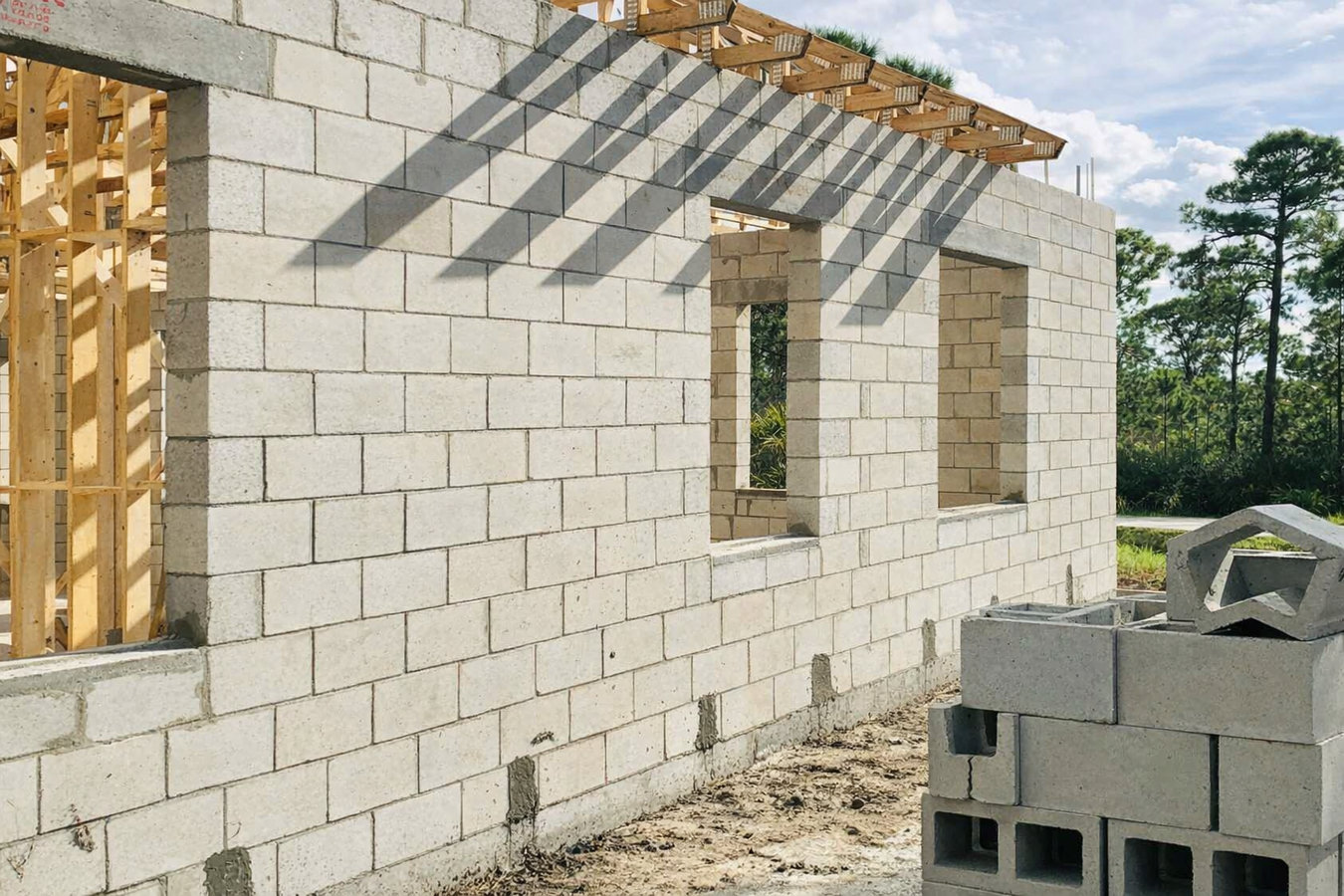 Foundation block wall installation in Santa Clara, CA